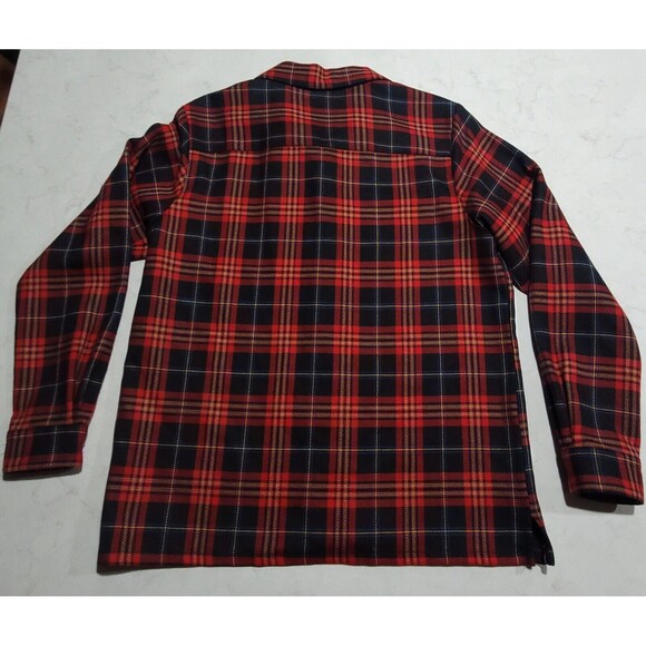 Pendleton 100% Virgin Wool Woman's Red Black Plaid Medium Vintage 90s EUC VTG - Picture 2 of 15
